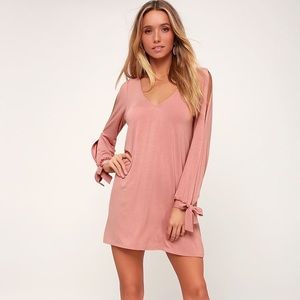 Glory of Love Mauve Shift Dress